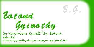 botond gyimothy business card